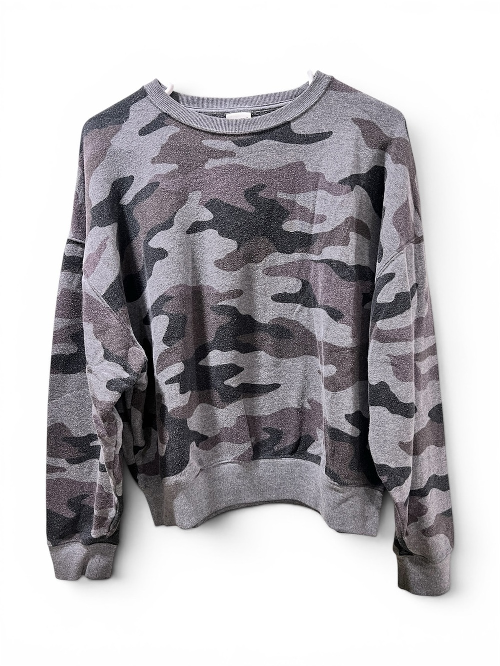 PINK Victoria's Secret Gray Camouflage Pullover